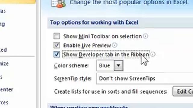 How to access the hidden Developer tab on the Office ribbon in Excel смотреть онлайн