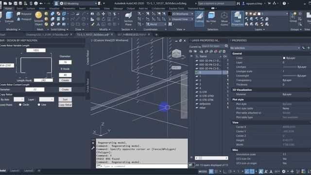 Use Autocad API To Create Rebar Soild In Autocad смотреть онлайн