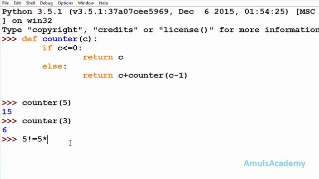 Python Programming Tutorial - Recursive Function смотреть онлайн