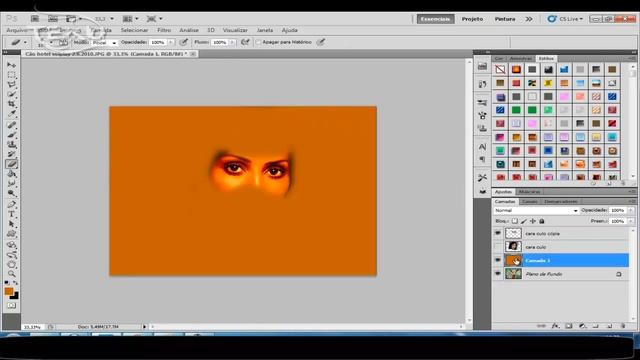 Curso Photoshop CS5 - Aula 3 - Montagem Parte 2 смотреть онлайн