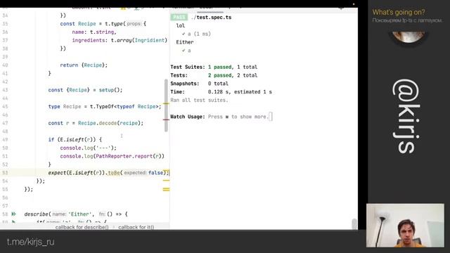 Смотрим fp-ts - либа для функционального программирования на TypeScript с lapteuh смотреть онлайн