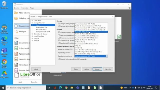 Libre Office configurar ficheiros смотреть онлайн