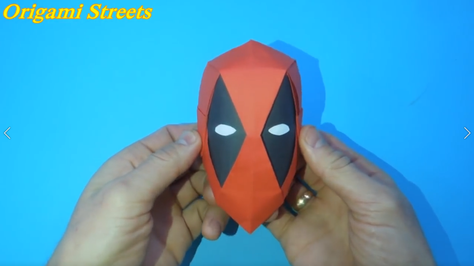 Как сделать маску Дэдпула из бумаги. Оригами маска Дэдпула.mp4 смотреть онлайн