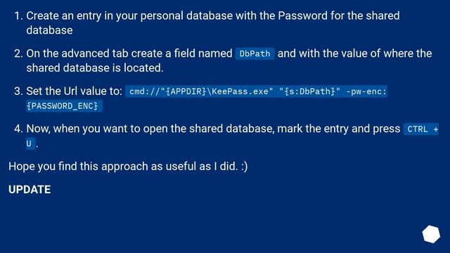 Best way to share certain passwords stored in Keepass? смотреть онлайн