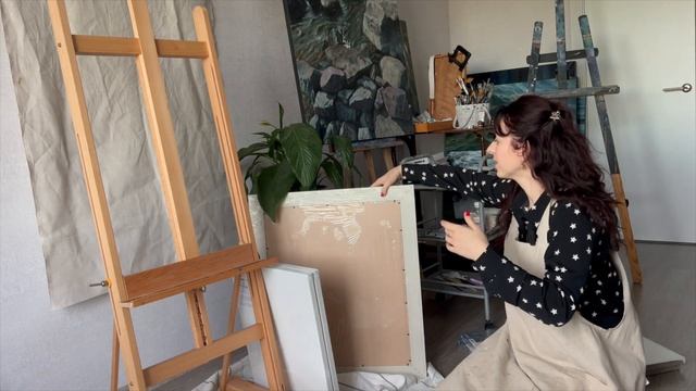 ПОКУПКИ художника ДЛЯ ВДОХНОВЕНИЯ | история новой картины | Katty Bo Art смотреть онлайн