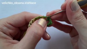 Веточка для ирландского кружева. Ирландское кружево крючком. Irish lace