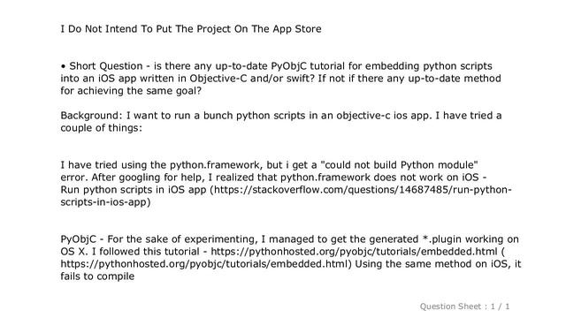 iOS : Embed python in to iOS (iphone) app written in Objective-C/Swift/C/C++ (whatever language i c смотреть онлайн