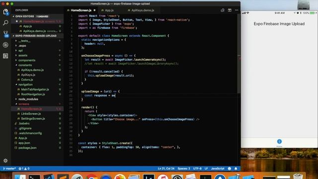 Upload Images to Firebase in Expo смотреть онлайн