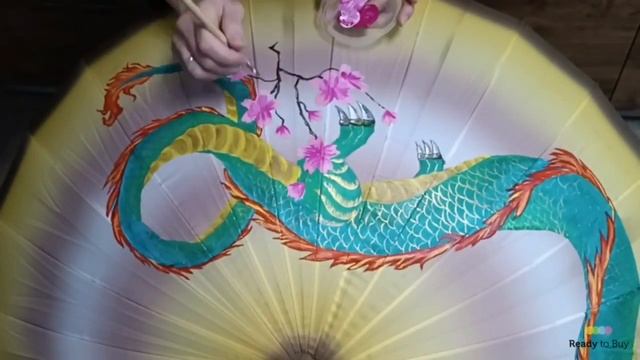 Роспись зонта, готовимся к новому сезону магазин Творческая Лаборатория на Ready to Buy смотреть онлайн