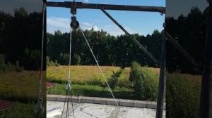 Кран-лебёдка для подъёма кирпича своими руками из хлама