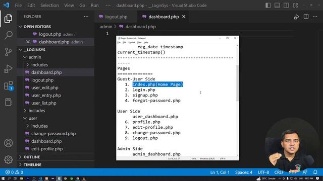 Class 03 | Live Project Training in PHP with Kiran Sir | Login System 03 | Aurosoft Technologies смотреть онлайн