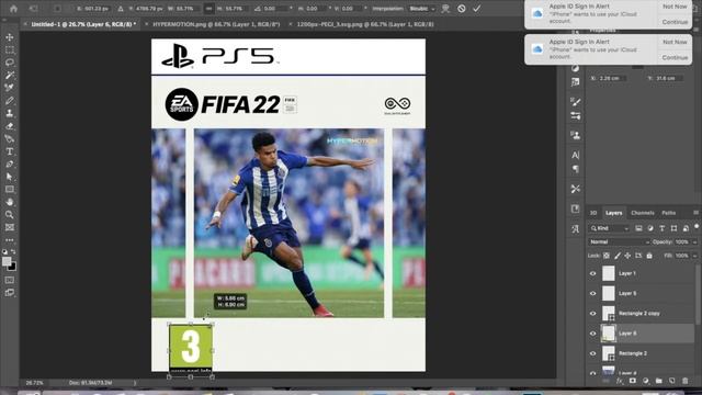 EASY FIFA 22 Cover Design | Photoshop Tutorial | PS5 | FC Porto Edition | Speed Art смотреть онлайн