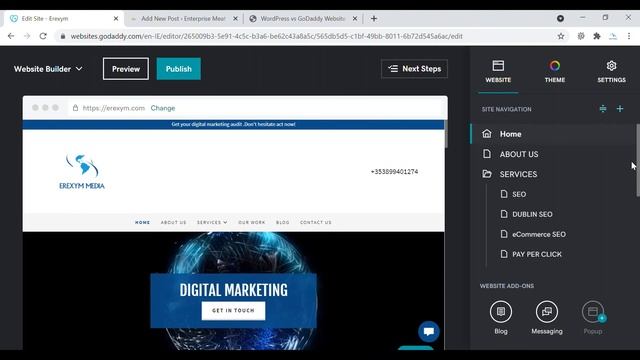 The battle of CMS WordPress vs GoDaddy Website Builder смотреть онлайн