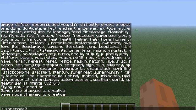Minecraft Singleplayer Chat Commands for 1.1.0 смотреть онлайн