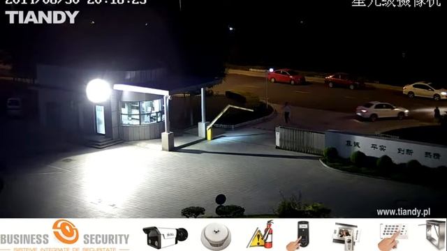 Tiandy- качество видиосъемки ночью Business Security Moldova смотреть онлайн