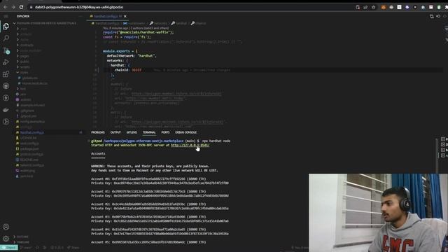 How to connect Gitpod's Hardhat env to Metamask !? смотреть онлайн