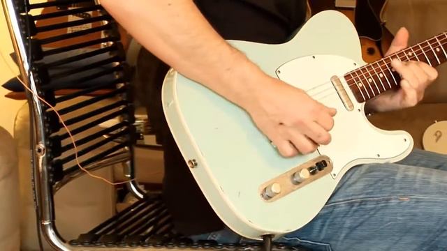 2005 Fender Telecaster "Custom" Custom Shop 1960 Relic, sonic blue Part1 смотреть онлайн