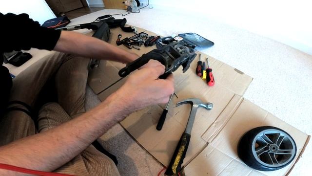 Ninebot Segway ES1 ES2 ES4 rear fender replacement at home PART 1 смотреть онлайн