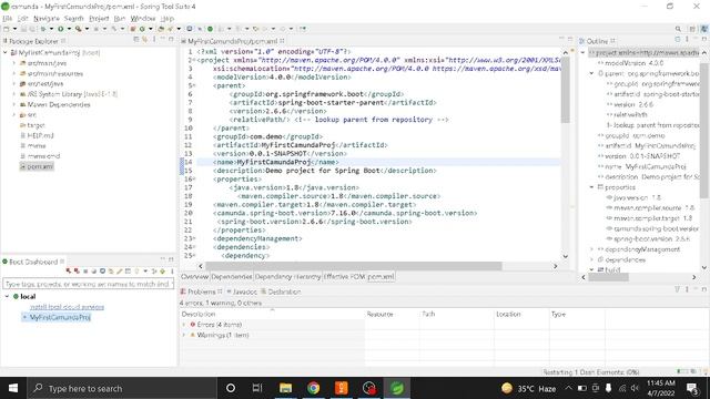 3 Spring boot with camunda смотреть онлайн