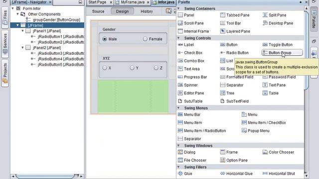 12 How use JRadioButton JComboBox JList смотреть онлайн