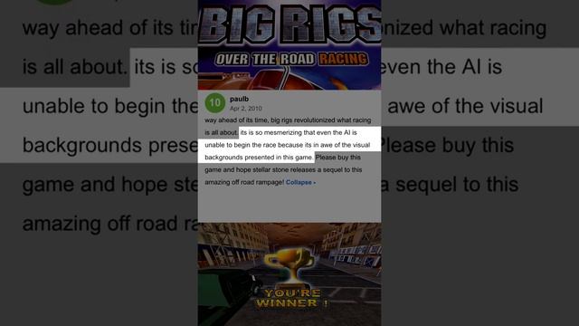 10 Star Reviews for Big Rigs: Over the Road Racing смотреть онлайн