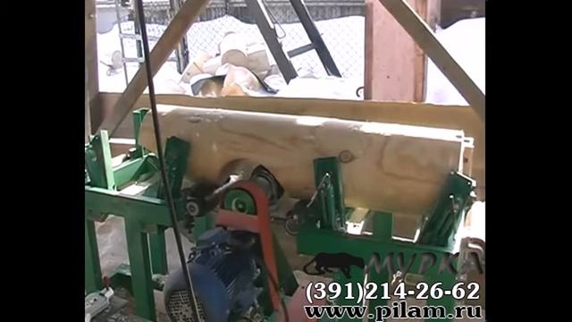 Чашкорезный станок Алтай ЧН280 для оцилиндрованного бревна смотреть онлайн