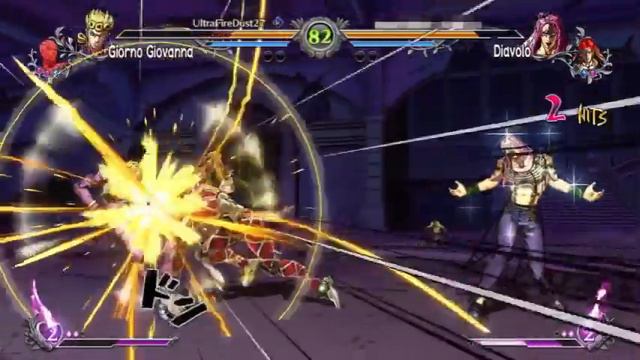 High level Giorno vs High level Diavolo | JJBA ASBR Online смотреть онлайн