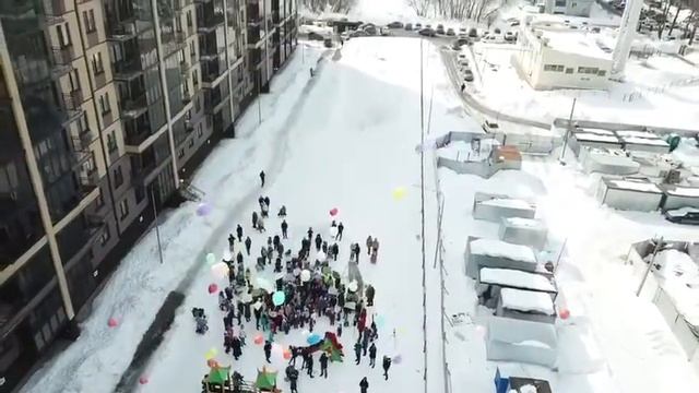 ЖК Соловьиная роща, город Казань. Школа из картона. смотреть онлайн