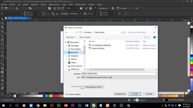 Cómo exportar un archivo Corel Draw a PDF o Adobe Reader смотреть онлайн