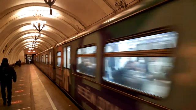 Метро поезд с животными на Арбатской станции смотреть онлайн