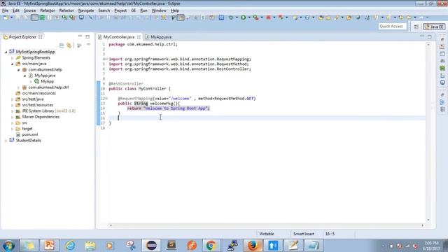 Spring Boot Tutorial in Hindi Http Method - 7 смотреть онлайн