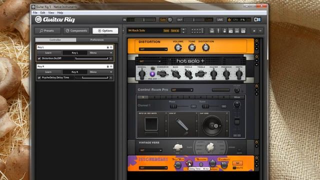 Управление параметрами Guitar rig 5 c помощью клавиатуры смотреть онлайн