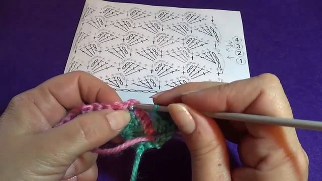 Двухцветный узор Черточки смотреть онлайн