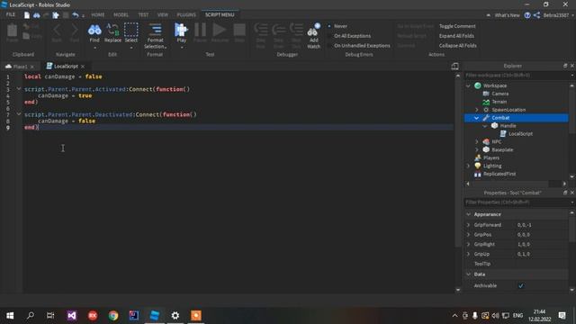 Как сделать ручной бой на Roblox Studio | Valera Jerebliuc смотреть онлайн