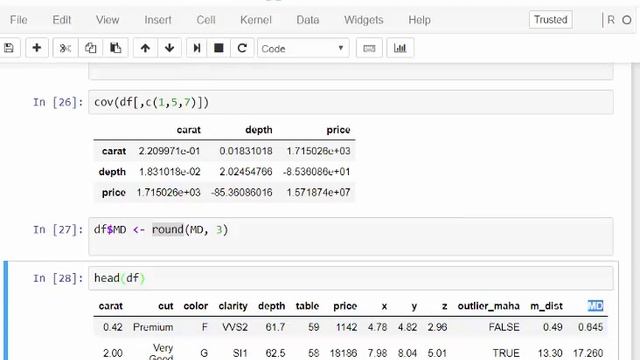 Mahalanobis Distance - Outlier Detection for Multivariate Statistics in R смотреть онлайн