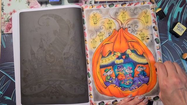 Как сделать фон Дистресс Инк | Distress Ink Coloring Book смотреть онлайн