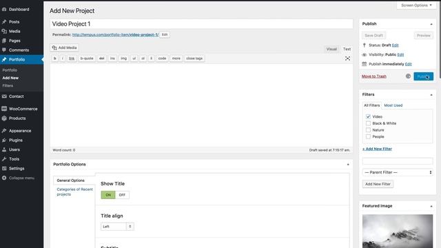 Tempus WordPress Theme - Adding Video Portfolio to website смотреть онлайн