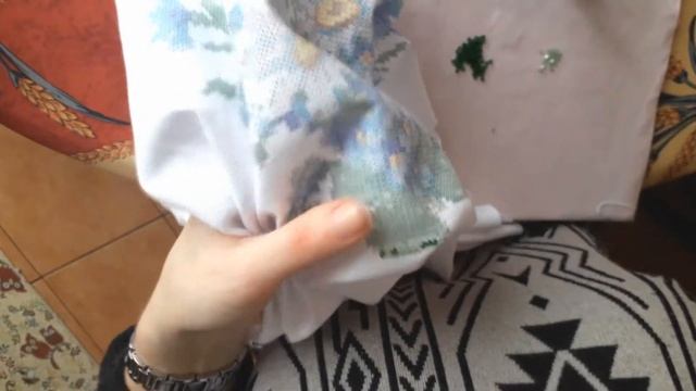 Вишита бісером блузка "Ромашки і волошки" смотреть онлайн