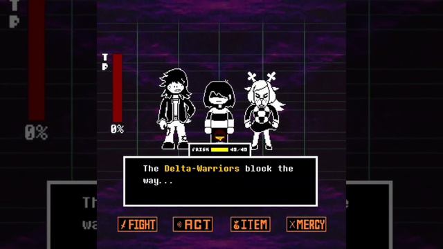 Frisk vs. Delta Warriors | Deltatraveler Hard Mode Concept смотреть онлайн