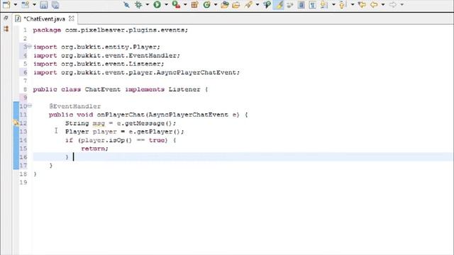 Bukkit Plugin Tutorials [5] - Player Chat Events смотреть онлайн