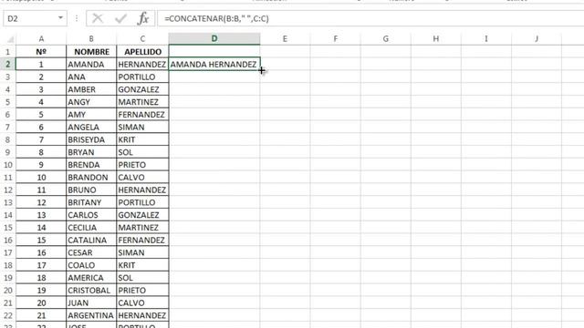 Como Concatenar con Excel - 2015 - El Estudiante смотреть онлайн