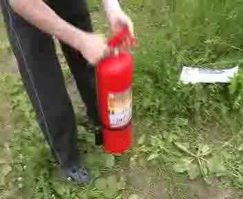 Тест огнетушителя ОП-8 производства ООО"Пожтехавтоматика" смотреть онлайн