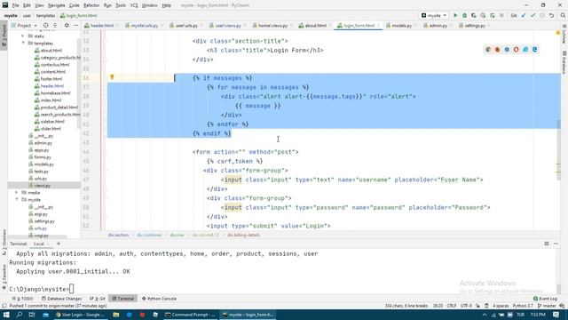 20 Django E Commerce user custom login logout user image [English] смотреть онлайн