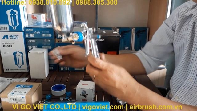 Paint Spray Gun W-50-124BPG Anest Iwata Japan смотреть онлайн