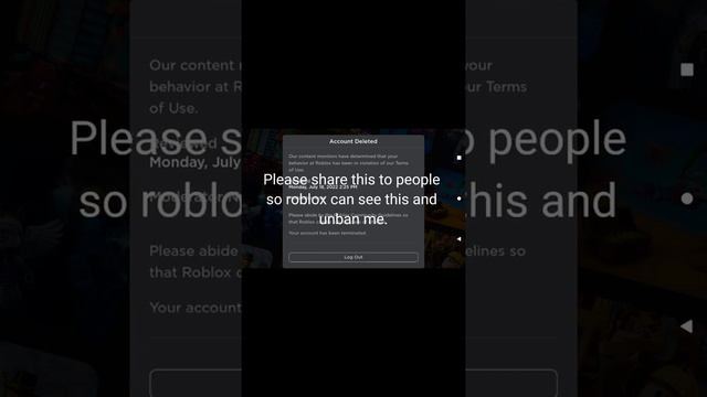 Account Deleted on Roblox (TristanNoobie) #shorts #roblox #robloxbanned #banned смотреть онлайн