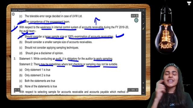 L5: Important MCQ & True False Practice | CA Inter Audit | Deepika Rathi смотреть онлайн