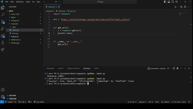 Como fazer REQUESTS com Python смотреть онлайн