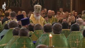 Патриарх Кирилл совершил бдение в канун Входа Господня в Иерусалим