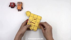 Numberblocks 1 2 3 4 5 6 7 8 9 10 Paper Toy Set | Fun House Toys | Learn to Count | Kids Crafts