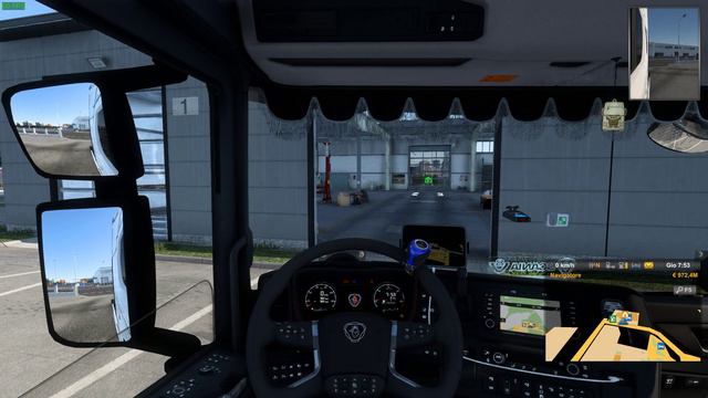 Euro Truck Simulator 2(1.48) Animated Steering Wheel Pedals + Custom Dashboard v1.3.1 + DLC's & Mod смотреть онлайн
